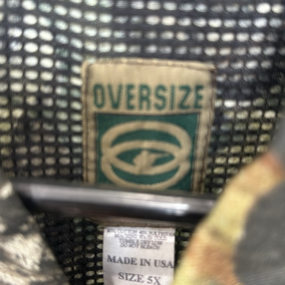 Oversize Outfitters Men’s Outdoor Hunting Button Down Short Sleeve Shirt Sixe 5X - Picture 3 of 5